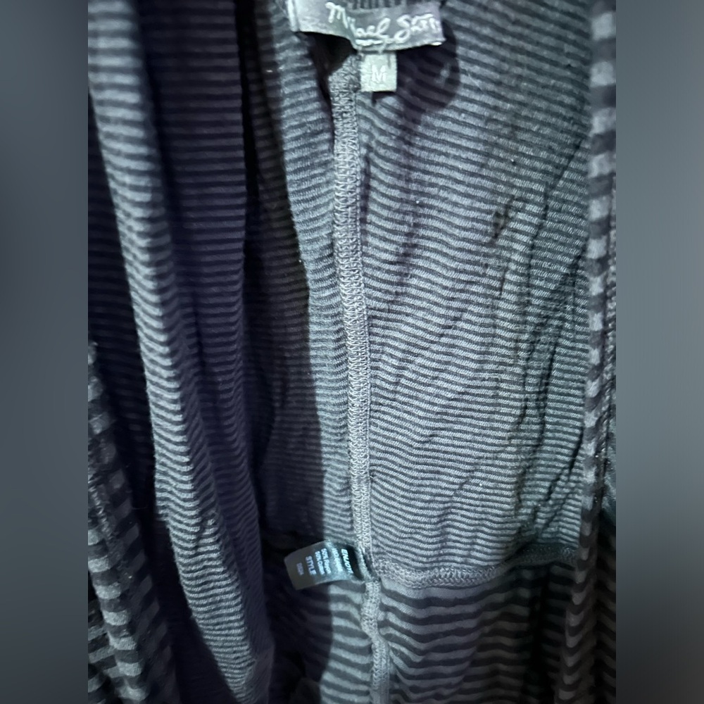 MICHAEL STAR, SWEATERS CARDIGAN,SIZE M COLOR BLACK END GREY,